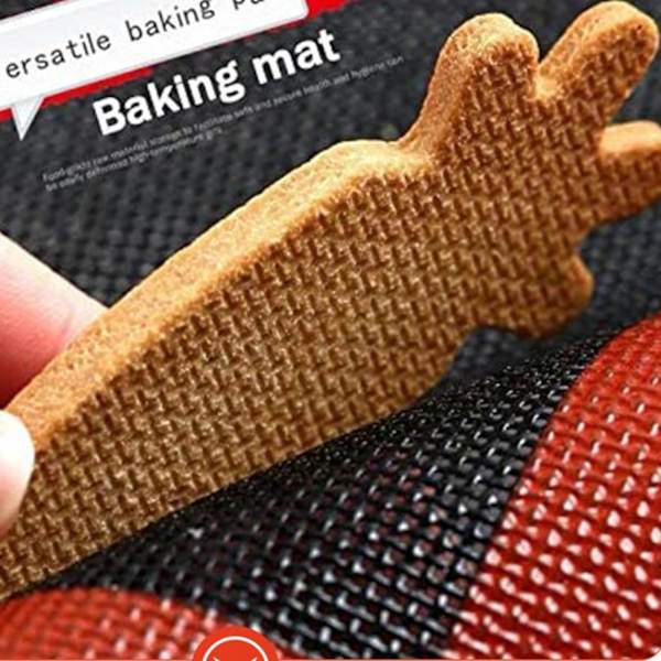 Silikon Bagemåtte, Genanvendelig Bageplade til Brød, Kager og Cookies Right angle 40*30
