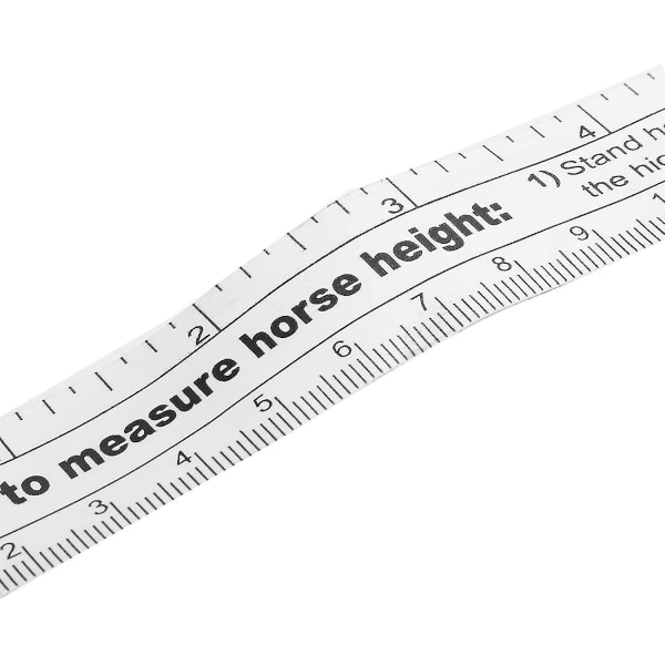 2,5 m häst kroppsvikt Måttband, byst midja måttband Bärbar lantbruksutrustning för djur boskap Kroppsvikt
