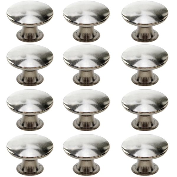 Cabinet Handle Drawer Handle with Screws 12-pack Silver Silver 138