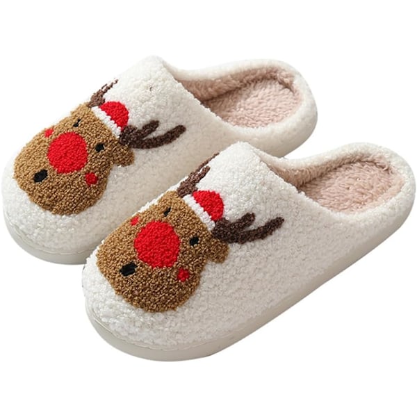 Morsomme Elg Juletoffler for Kvinner og Menn, Plussj Design Red pure A 44/45 EU