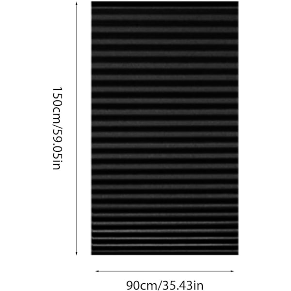 Mörkläggningsrullgardiner, Ventilerade Fönstergardiner, Borrfria, Perfekta för Vardagsrummet black 40 x 20 cm