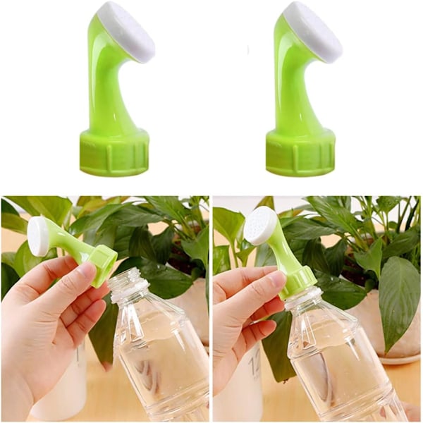 Flaskans topp sprinkler waterators trädgård vattning pvc huvud växt bevattningsfästen för plastflaskor 2pcsoutdoor levande