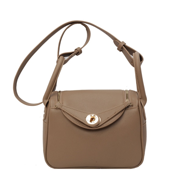 Hög Sense Niche Hand-Carrying Bag Kvinna 2024 Ny Enkel All-Match Liten Fyrkantig Väska Koreansk Mode Axelväska Svart