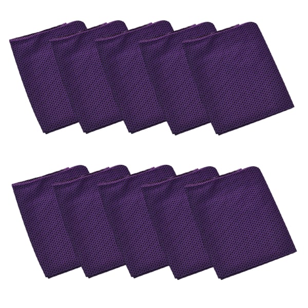 CQBB 2-pack kylhandduk(30*90CM) svetthandduk kall handduk för Purple