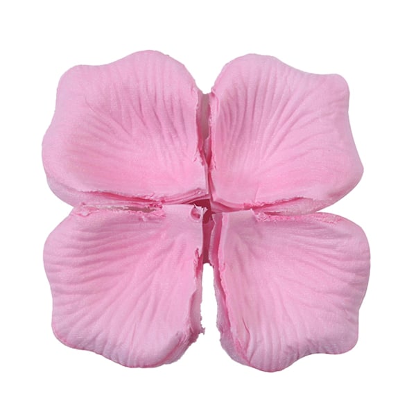 1200 stk/12 poser attraktive kunstige roseblader bred applikasjon non-woven stoff realistiske DIY falske blomsterblader for bryllup Jikaix Lyse Rosa Light Pink