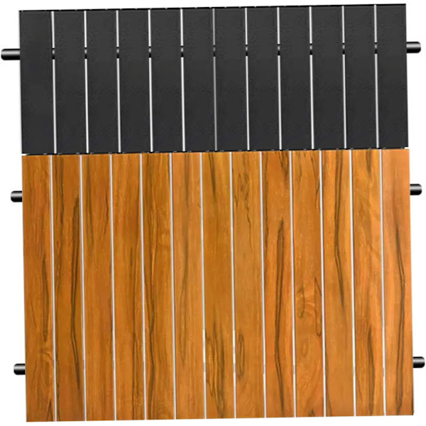 Vagnsbordsstopp 21,6x29,5 tum aluminiumlegering tung vikning vagnbord toppfästen bärbar vagn bord för camping picknick grill, trä färg utomhus levande träfärg