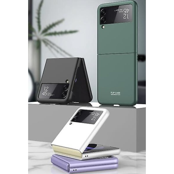 SQBB Phone case För Phone case För Samsung Galaxy Z Flip 3 5g Pc Phone case/flerfärgat Matt Phone case 2st Vit Vit