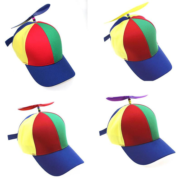 barn Flerfärgad Propeller Baseballhatt Kvinnor Utomhushatt Avtagbar Creative Summer Snapback Cap