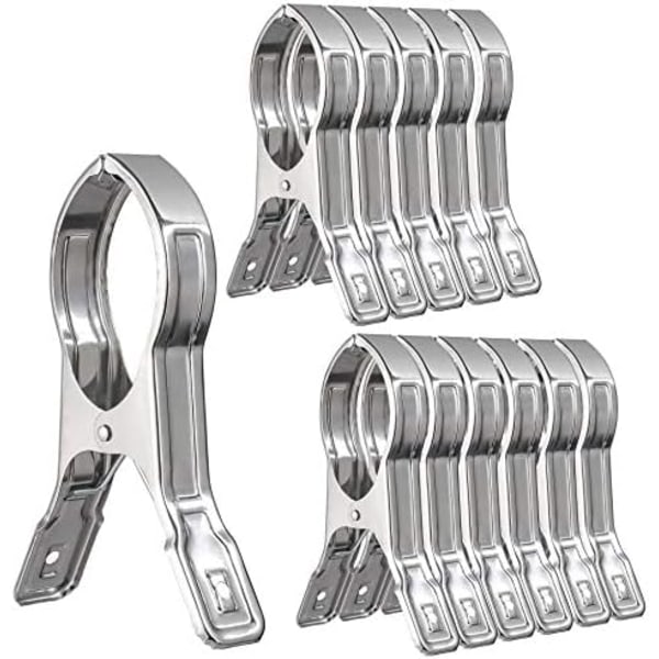 Poolskyddsklämmor Strandklämmor, 12-pack 5,5 tum Strandstolsklämmor, Klämmor för Poolskydd för Stolar, Kryssning
