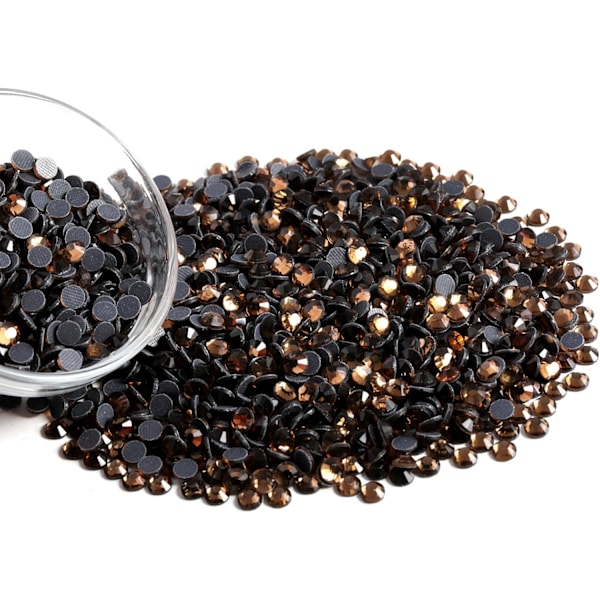 8000 Hotfix Rhinestones, Røgtopaz, SS6, 1,9-2,1 mm til Tøj & Håndværk Smoked Topaz SS6