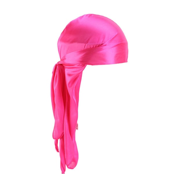 Ny lång silkeslen satin andningsbar turbanhatt peruker Doo Durag cyklist huvudband kemo mössa pirathatt herr håraccessoarer pale purple