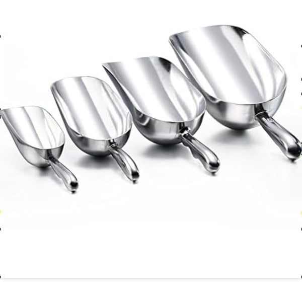 5 oz støbealuminium isterningsskovl, rustfri køkkenhjælper 5 OZ