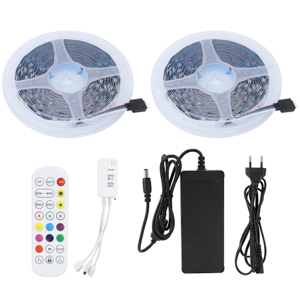 LED-stripe lys 5050SMD RGB fargeskiftende repljus