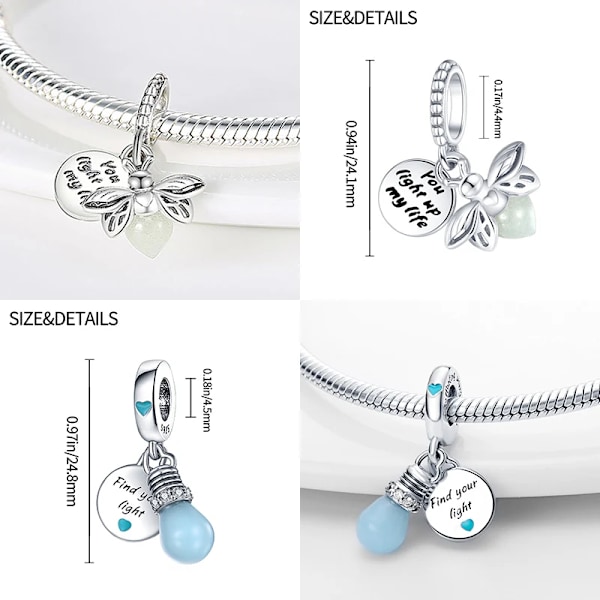 Het Salu 925 Silver Chameleon Firefly Charm Passar Original Pandora Charm Armband Silver 925 Charm Pärlor Diy Butik Smycker PAC779