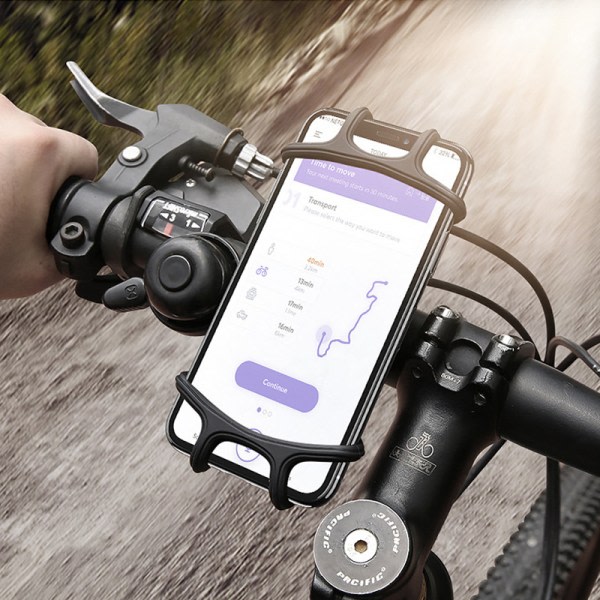 Universal mobiltelefonhållare Cykel styr telefonhållare Svart