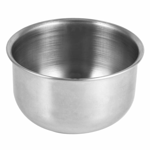 Nytt rostfritt stål metall raktvål mugg skål kopp rakapparat rakkniv rengöringsskum verktyg för man