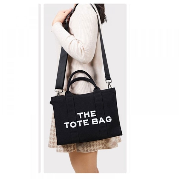 Canvas Tote Väskor för Kvinnor Handväska Tote Väska med Dragkedja Canvas Crossbody Väska för Kontor, Resor