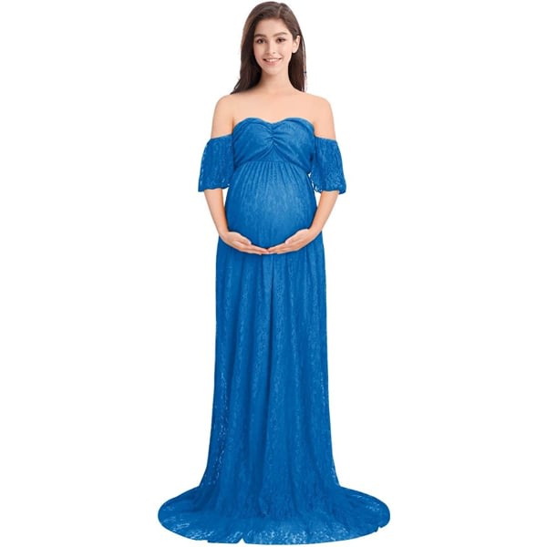 Gravidklänning för fotografering, maxi gravidklänning för