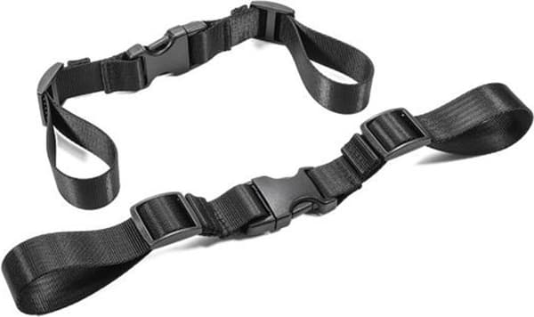Justerbar brystrem til rygsække | Brystrem skuldertaske | Med quick release | Quick Release | Til backpacking, camping, ferier mv. | Sort
