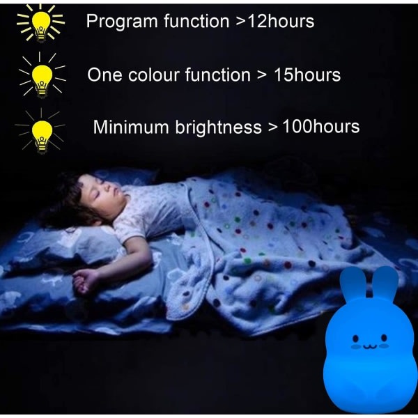 Penguin nattlampa för barn, silikon nattlampa, 9 färger fjärrkontroll present