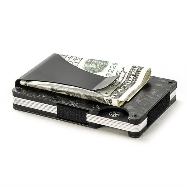 Mode Kolfiber Korthållare Plånbok Designer Aluminium Kreditkortshållare Metall Minimalistisk Rfid Kortplånböcker Herr Korthållare|kort