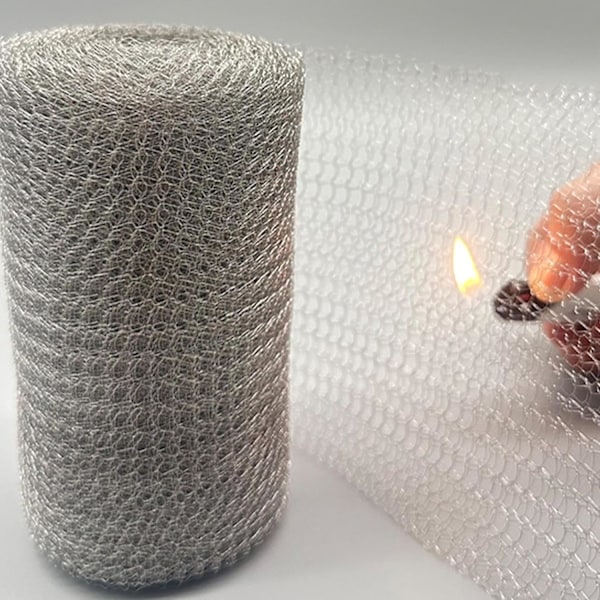 Rustfritt stålnett rull - Dobbeltlags trådnett for hage, bur og skadedyrbeskyttelse 127mm x 10m