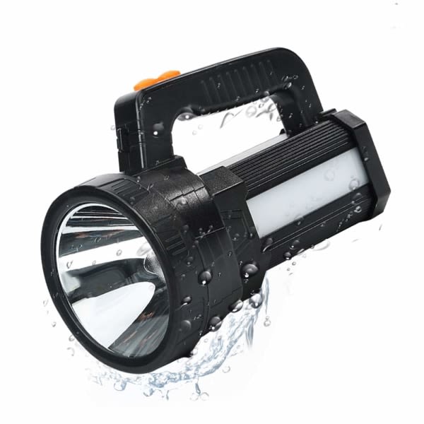IPX4 vattentät uppladdningsbar LED-ficka, 7200mAH Kraftfull 3-i-1