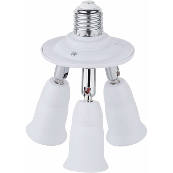 E27-kanta LED-lampulleille, 360° säädettävä, AC 220-240V, 3 kpl E27-sovittimia kattovalaisimen pidikkeille