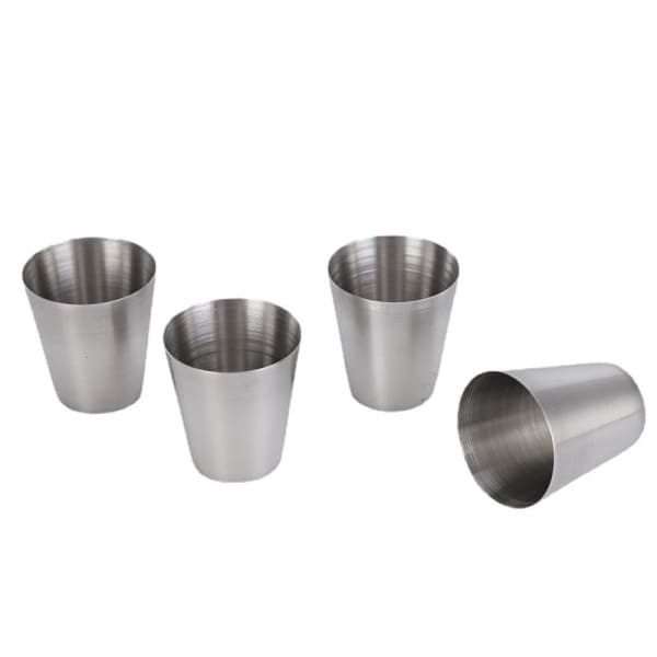 Rustfritt stålsett, Bartenderkopp, Shotglass Bærbart vinglass Betterlifefg—max