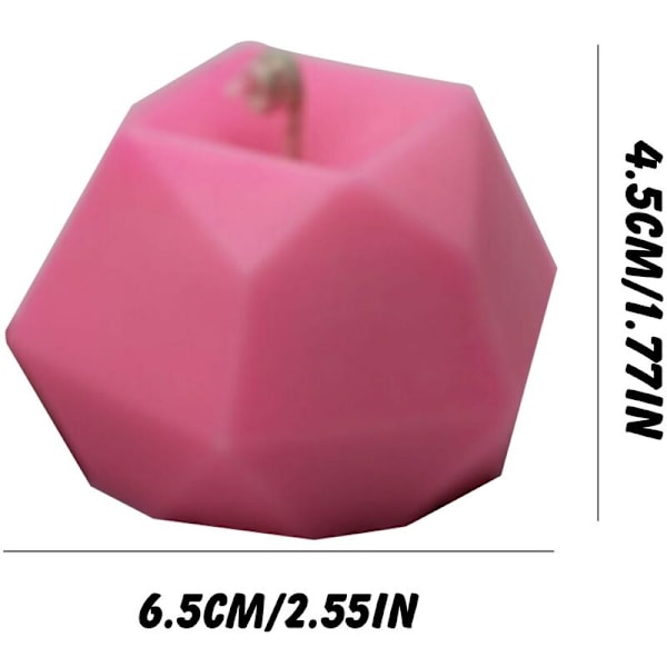Forme til DIY-stearinlysfremstilling 3D silikoneform til sojastearinlys