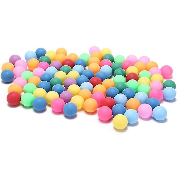 40mm Bordtennisbollar 2,4g Slumpmässiga färger 50st för spel utomhussport