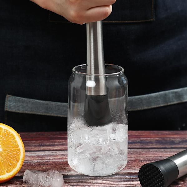 1 stk Cocktail Muddler i rustfritt stål, Bar Ricer, fruktmixer, ideell 20,5 cm