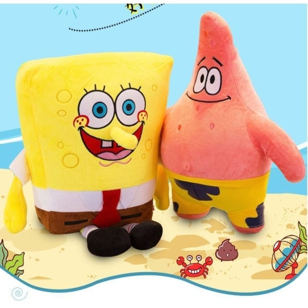 Svampsbob Fyrkant Mjukt Gosedjur 35 cm Dock Mushroom bob square