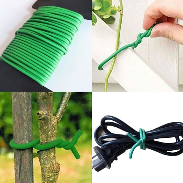Have Twist Ties Soft Havearbejde Twist Wire Plant Support til klatreplanter Buske 2stk 3,5 mm*8m Twist Ties