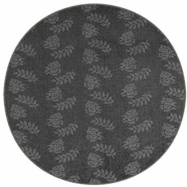 Moderni matto 120 x 120 cm liukumaton langan korkeus 6 mm keltainen