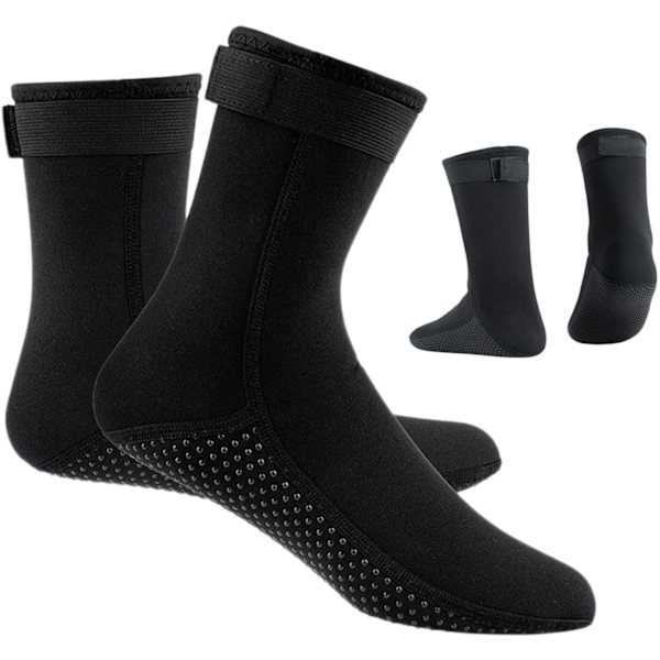 Neopreeni Ranta Sukat - 3mm Liukumattomat Vedenpitävät Sukat Lentopallolle & Jalkapallolle As shown XXL