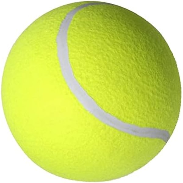 Jättetennisboll för barn, vuxna och husdjur - Rolig tennisboll för hundar, stor tuggleksak, hållbar gummi, uppblåsbar kastare