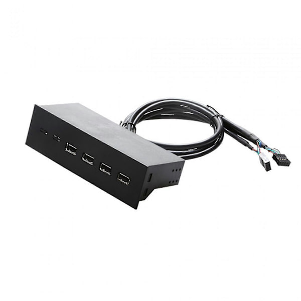 5,25-tommers USB-frontpanelhub for PC-datamaskinkabinett Optisk drivenhet Frontpanel 4 porter USB 2.0_maks