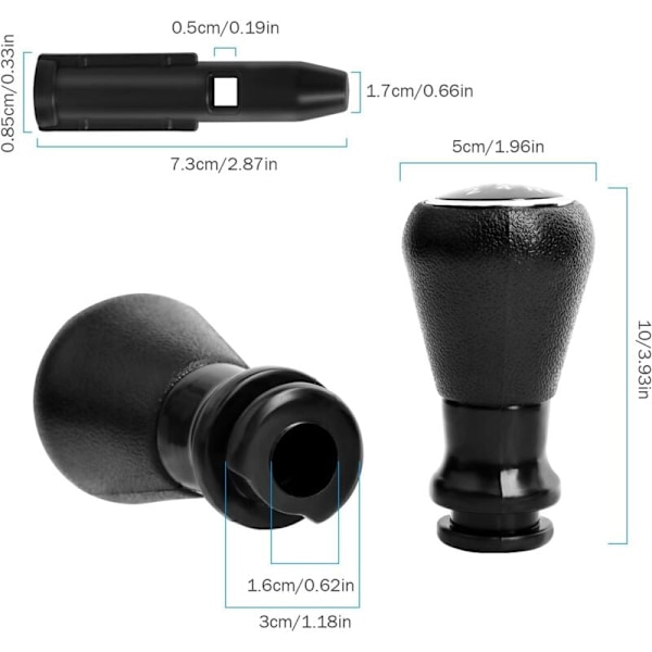 1 sæt 5-trins gearstangsknop CITROEN C1 C3 C4 106 107 205 206