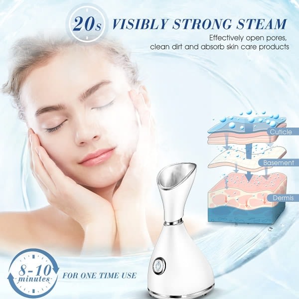 CQBB Facial Steamer, Warm Mist Face Steamer Professionell ansiktsbehandling
