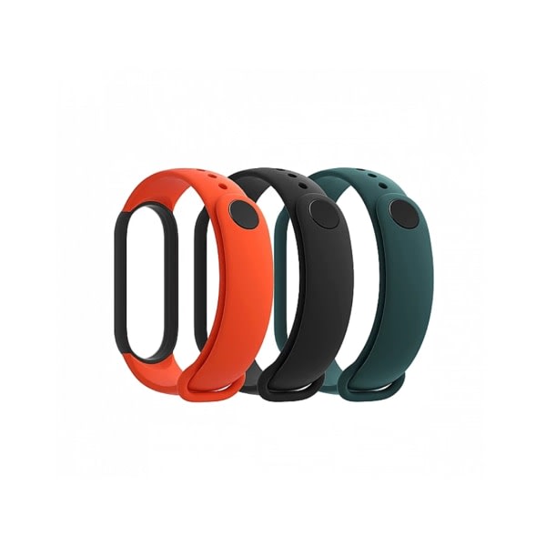 CQBB Sportpaket Xiaomi Mi Smart Band 5 (svart, orange och grönt)