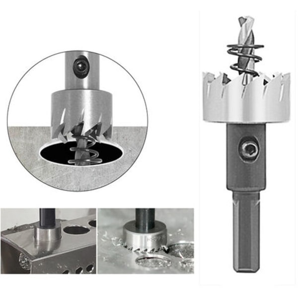 2 stk. HSS 6542 Hurtigstål Hullsav, Hullsav til snit i træ, gipsplader, krydsfiner, aluminium, blik, egnet