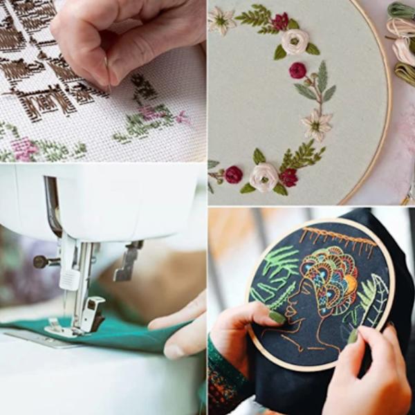 300/1000Yards Regnbåge Polyester Sytråd Polyester Tråd Hand Sömnad Avsnitt Djup För Nålsömnad Och Maskinsömnad. Typ 5 1000Yards