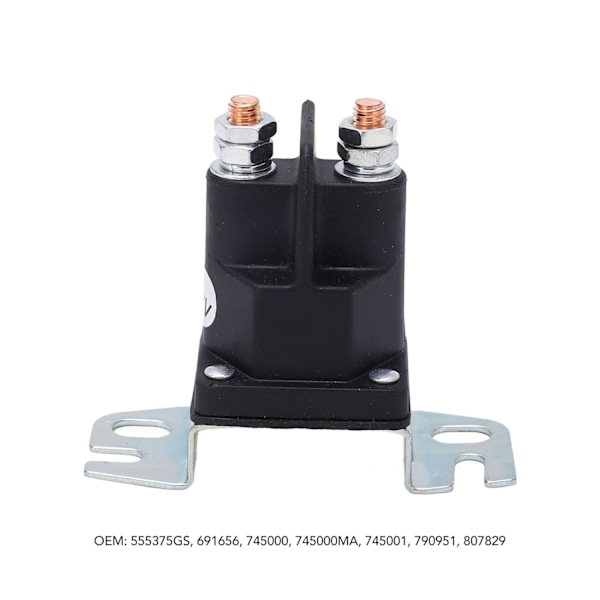 Startmagnet 12 V, 2 klemmer, 745000MA, fleksibel, følsom startmotor for gressklipper, kompatibel med Briggs Stratton relé