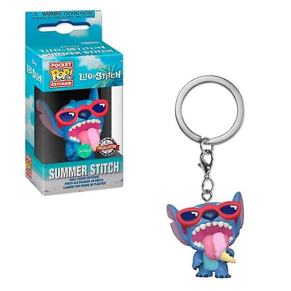 Stitch Is-kugle Nøglering Action Figur Vedhæng Samling Legetøj