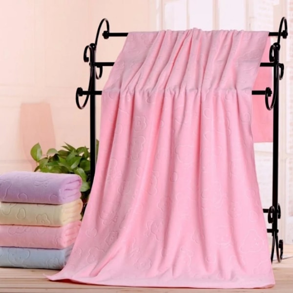 140x70cm Duschhandduk Stora Strandhanddukar Snabbtorkande Handduk Badlakan Absorberande Mjuk Komfort Badrock Mikrofiberhandduk Badrum Rosa 140x70cm