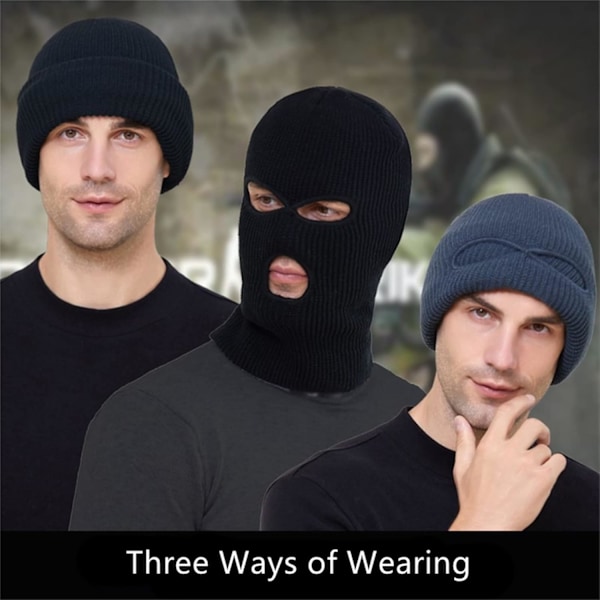 Balaclava Skidmask Multifunktionell Mask Mössa, Snood, Halsduk, Maskeringsdräkt