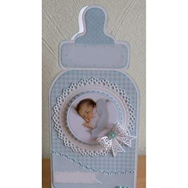 Metallstansar Set, 4 Mönster Runda Spetsblommor Kantstansar (Silver) Silver