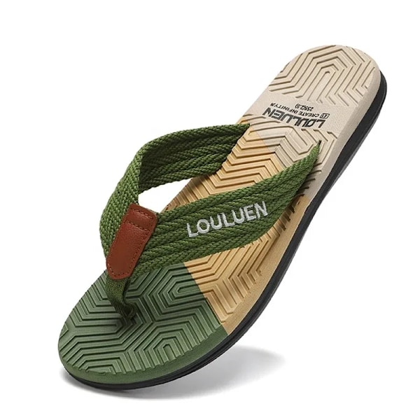 Mænd Flip Flops Slides 2023 Trend Sommer Anti-Slipd Mand Toffpar Udendørs Let Casual Strand Mænd Sandaler Husholdning Slides Til Mænd Gentleman sort 41