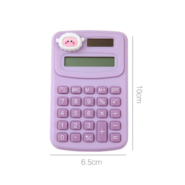 Tegnet sød miniregner Mode mini bærbar lille miniregner Bærbar kontorcomputer til grundskoleelever pink kanin